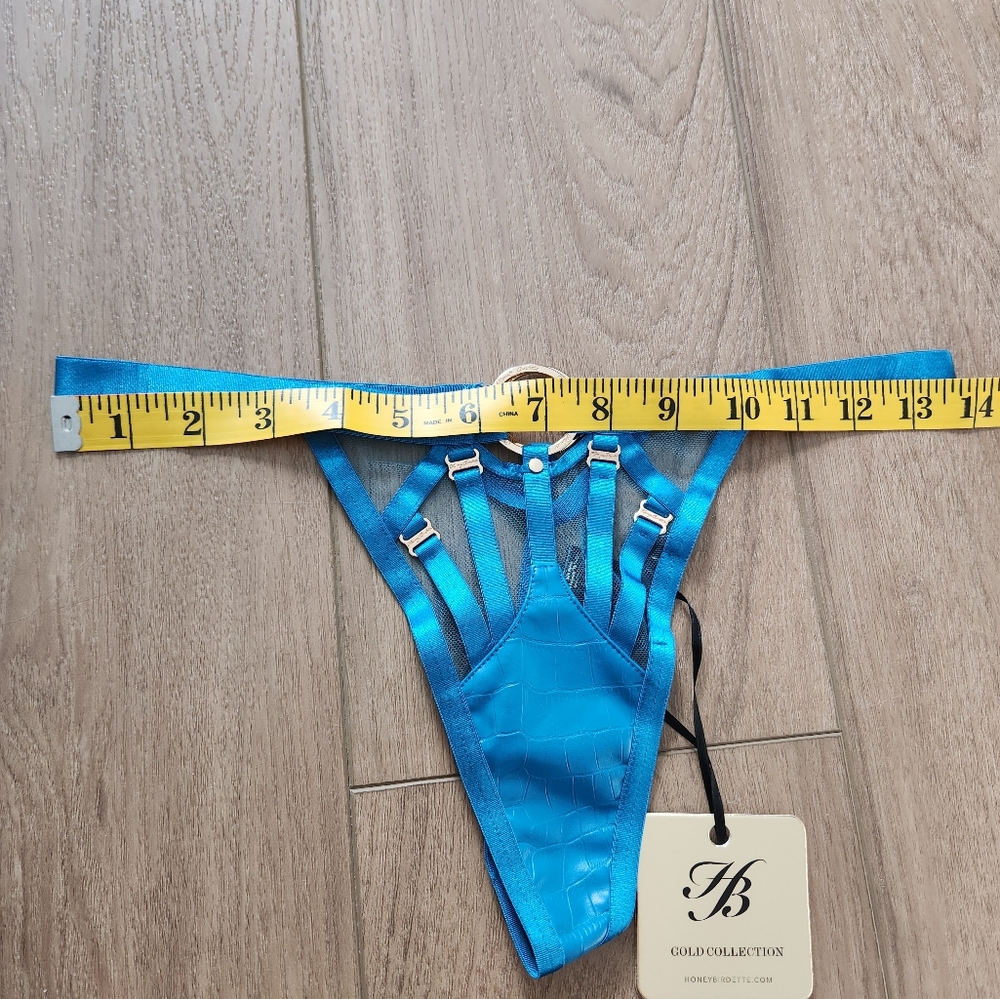 Honey Birdette Mistress T blue 34D Corset Only NWT - Picture 7 of 13
